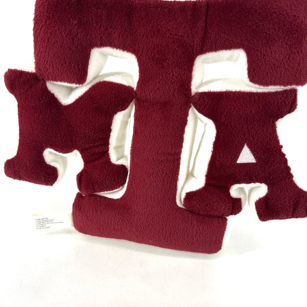 Vintage Texas A&M Aggies Logo Plush Pillow Dorm Room Decor‎ 9.5